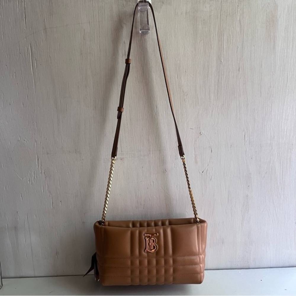 BURBERRY Small Lola Quilted Leather Shoulder Bag- Marple Brown - Picture 4 of 13